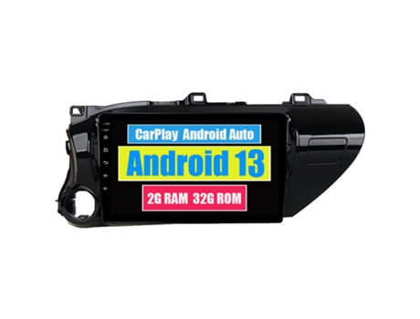 Autoradio Multimedia ROVERONE para Toyota Hilux Pick Up AN120 2015 - 2020 CarPlay Android Coche Radio Bluetooth Navegación