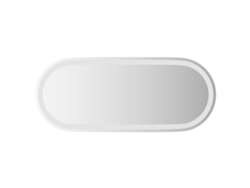 Espejo De Baño Led VIDAXL Transparente Cristal (90 x 40 cm)