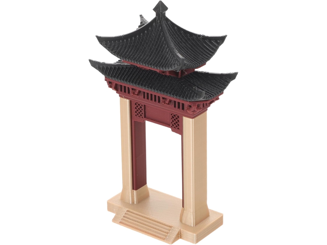 Adorno Jardín Miniatura Plástico Marrón Estatua Tradicional China Bonsáis Oficinas Decoración Exterior