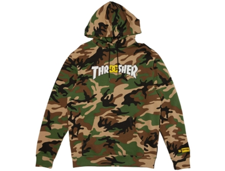 Sudadera de Hombre DC SHOES Capucha Thrasher Verde (S)