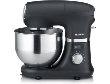 Batidora Amasadora con Bol SEVERIN KM3897 (1000 W - Bol 5.5 L - Negro)