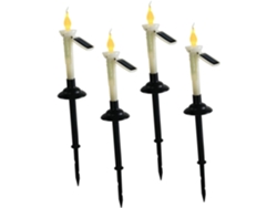 4 Piezas De Luces Led Solares Decorativas Para Jardín, Ideales Para Patios Y Senderos Artificiales.