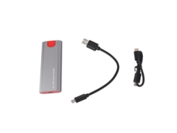 Enclosure Para Ssd Nvme M.2 10gbps Transmissão Rápida Pcie Chave M Adaptador Cinza Escuro