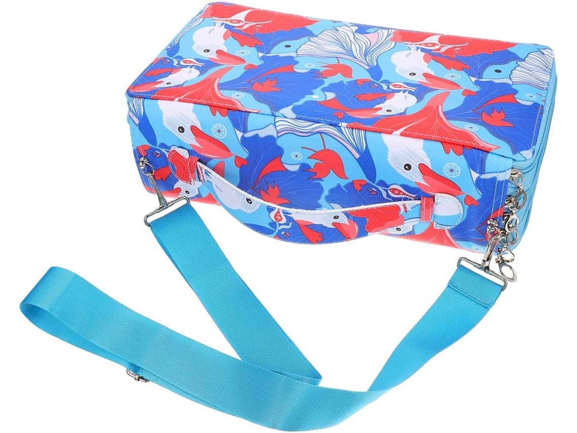 Estuche Para Lápices Multicapa De 1 Pieza, Bolsa De Almacenamiento Portátil Con Asa Para Suministros.