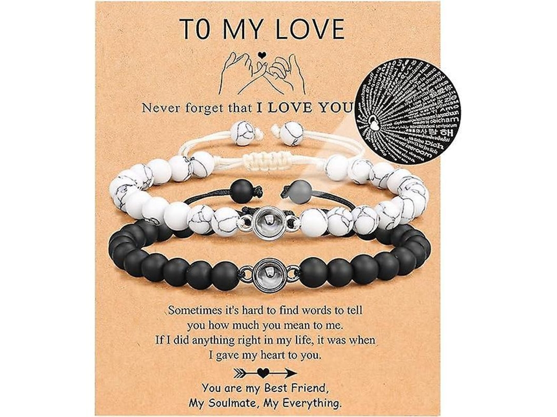 2026-pulseras De Pareja 100 Idiomas Te Quiero Regalos De Amor Para Cumpleaños Aniversario San Valentín Navidad