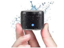 Mini altavoz inalámbrico Bluetooth con disipador de bajos personalizado. Resistente al agua IP67, color negro Lalamoli.