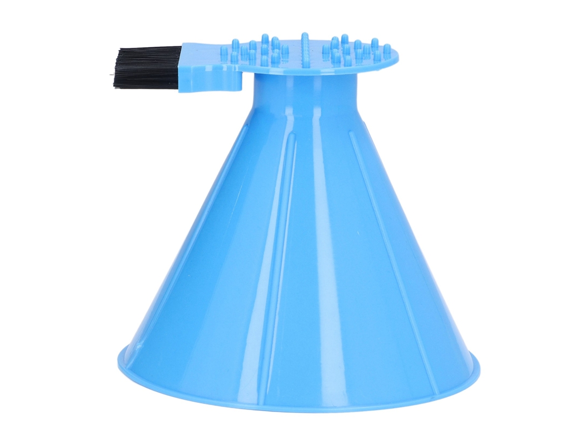 Raspador De Hielo Multifuncional Con Embudo Y Cepillo Para La Eliminación De Nieve Del Parabrisas Del Coche.