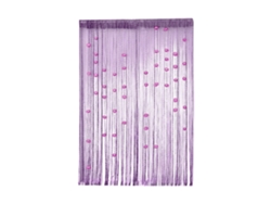Las Cortinas De Hilos Con Estampado De Rosas Son Adecuadas Para Puertas Y Ventanas.