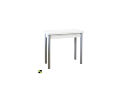 Mesa Cocina Extensible Madera Ribeta MOMMA HOME (Blanco - Aglomerado -80x40/80x78 cm)