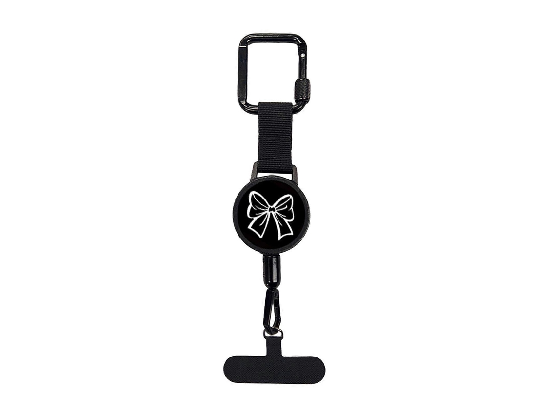Suporte Retrátil Para Celular Com Fivela E Cordão De 60 Cm, Trava Anti-perda Para Acesso Rápido E Prático.