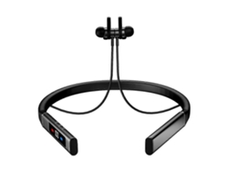 Auriculares inalámbricos Bluetooth Hengrongshen K18 con banda para el cuello, cancelación de ruido magnética y pantalla digital