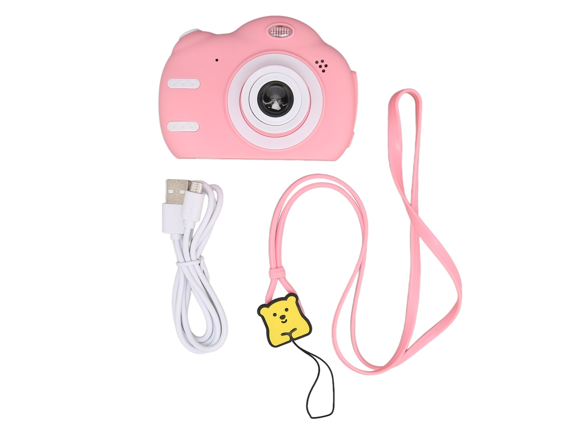 Cámara Digital Multifuncional Hd 1080p De 2,4 Pulgadas Para Niños De 3 A 10 Años, Tamaño A2, Color Rosa.