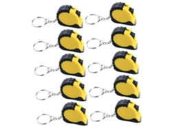 Mini Cinta Métrica Retráctil De 10 Piezas Con Llavero, Práctica Para Coser.