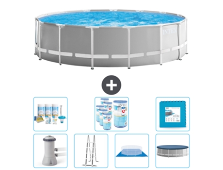 Piscina Tubular INTEX 26726GN-CB42 (16805 L - 457x122cm)