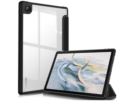 Funda Crystal Folio para Samsung Galaxy Tab A9 8.7 Negro VEANXIN