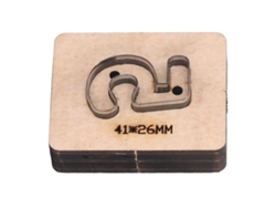 Plantilla De Corte Número 5 Con Base De Madera Para Manualidades De Cuero Diy 41x26mm