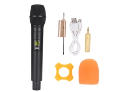Micrófono Inalámbrico De Mano Uhf Recargable Con Mini Receptor Bluetooth Y Batería.