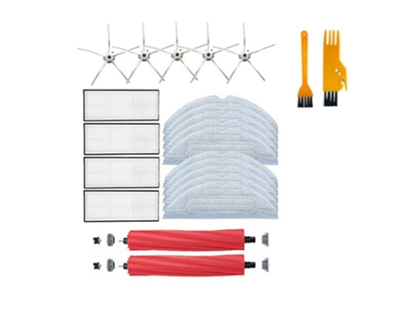 23pcs esfregona com filtro de escova lateral principal para xiaomi roborock s7 t7s plus