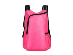 Mochila impermeable y resistente de gran capacidad, ideal para senderismo, viajes y actividades al aire libre. Color: Rojo rosado.