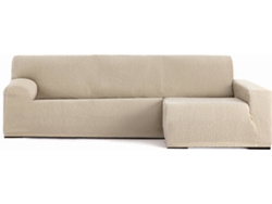 Funda de Chaise Longue Derecha EYSA Premium Troya Tejido Elástico (310 x 170 x 110 cm - Poliéster y Algodón - Crudo)