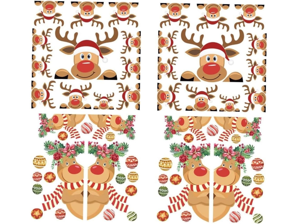 Pegatina Con Diseño De Arrecife. Sencilla Pero Práctica Para Decorar Tu Hogar Durante Las Fiestas Navideñas