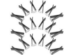 Juego De 100 Clips Metálicos Para Rejilla De Ventilación, Difusor Y Montaje Del Coche.
