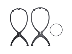 3pcs Soporte Plegable Para Pelucas Portátil, Ideal Para Hogar Y Salón, Material Plástico Resistente