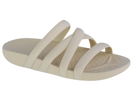 Zuecos Mujer CROCS (39/40 - Sintético - Beige)
