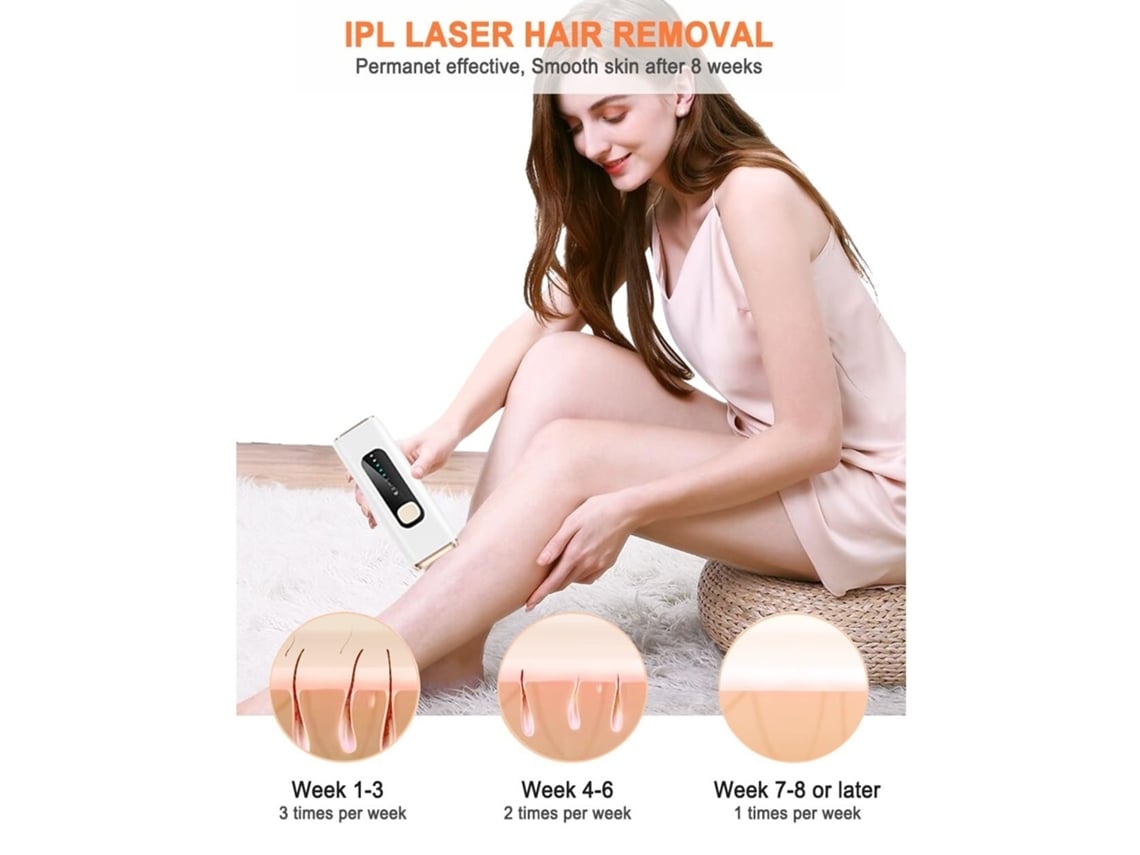 Dispositivo de depilación láser Ipl para mujeres y hombres en casa