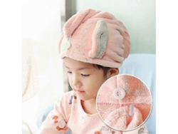 Toalla turbante para el cabello Ffy, súper absorbente y de secado rápido, ideal para niños y niñas Rosewell (paquete de 2)