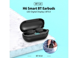 Auriculares Inalámbricos Tws H6 Cancelación Ruido Impermeable Ipx4 Con Estuche De Carga Led