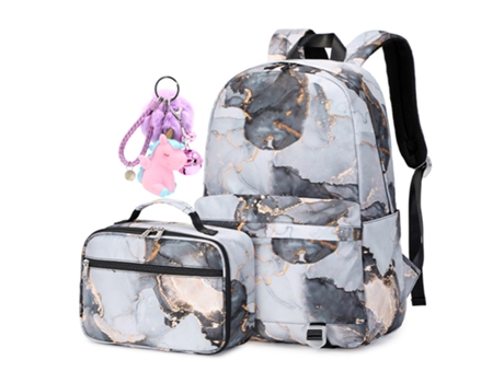 Mochila ligera impermeable para niños, mochila escolar con fiambrera, mochila escolar para niñas