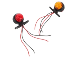 Luces De Posición Laterales Led De Doble Cara Con 2 Led Para Remolques, Autobuses Y Caravanas.