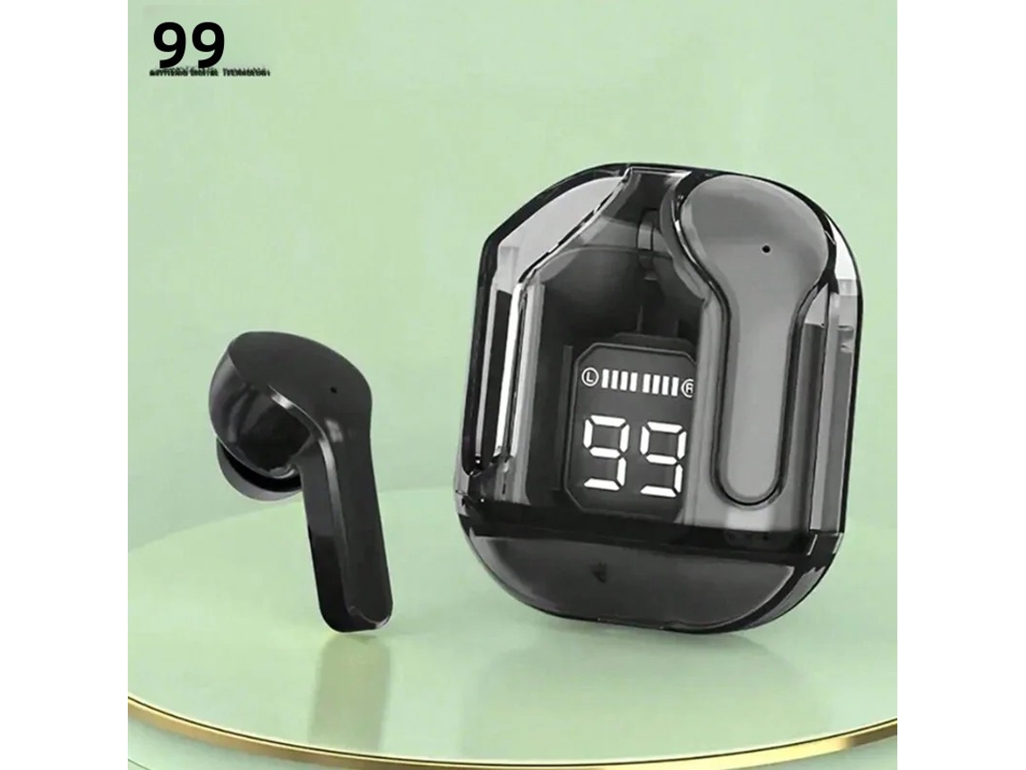 (negro) Auriculares Inalámbricos Con Pantalla Led, Cancelación De Ruido Y Resistentes Al Agua.