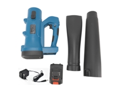 Soplador de hojas eléctrico, batería ABS, ligero, portátil, con batería y cargador para césped, patio, soplador de nieve.