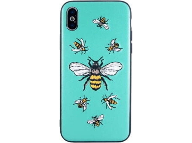 Funda iPhone X, XS BENJAMINS Bee Azul