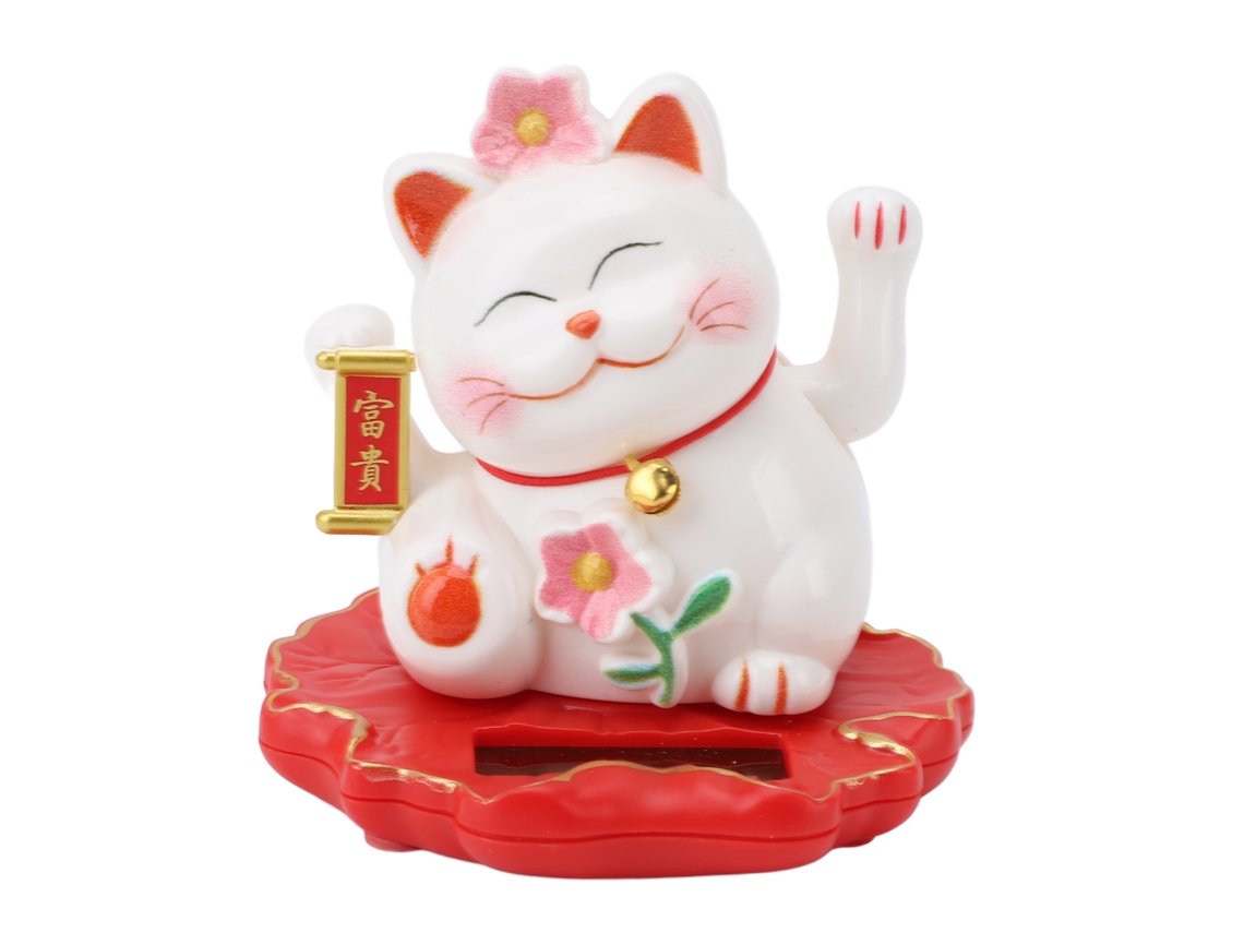 Gato de la suerte con brazo móvil (decoración 2312a)
