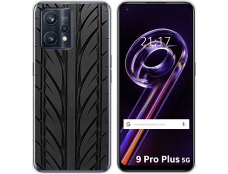 Carcasa para Realme 9 Pro Plus 5G TUMUNDOSMARTPHONE Dibujos Neumatico Multicolor