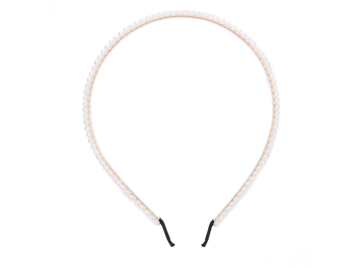 Diadema De Aleación Con Perlas Falsas Para Mujer, Accesorio De Pelo Moda Para Bodas Y Fiestas