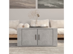 Mesa de Centro de Apoyo 80X50X36 Cm Derivados Madera Gris Cemento