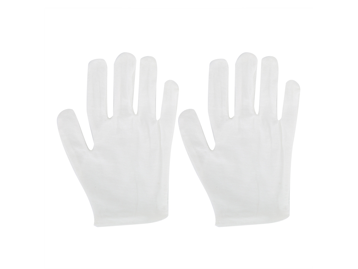 12 Pares De Guantes De Inspección De Algodón Puro, Transpirables, Suaves Y Resistentes Al Desgaste.