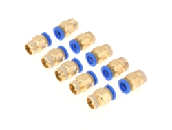 2026velora-10 Piezas Conector Rápido Neumático Adaptador Manguera 8mm Hilo 1/4bsp Juego