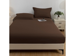 Protector De Colchón Impermeable, Funda De Almohada No Incluida, Suave Y Delicado Para La Piel, Color Marrón, 100x200cm. Panoona