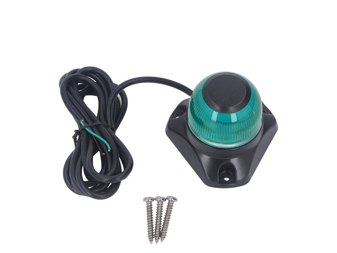 2026-luz De Navegación Led Para Barco Ip67 Impermeable Antirreflejo Plegable Proa Verde 2nm 10‑30v 3w 101lm