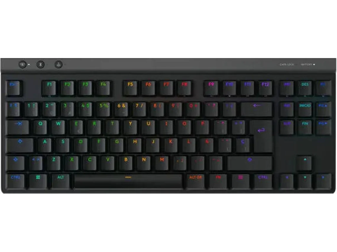 Teclado LOGITECH G515 Lightspeed TKL (QWERTY - Español - Negro)