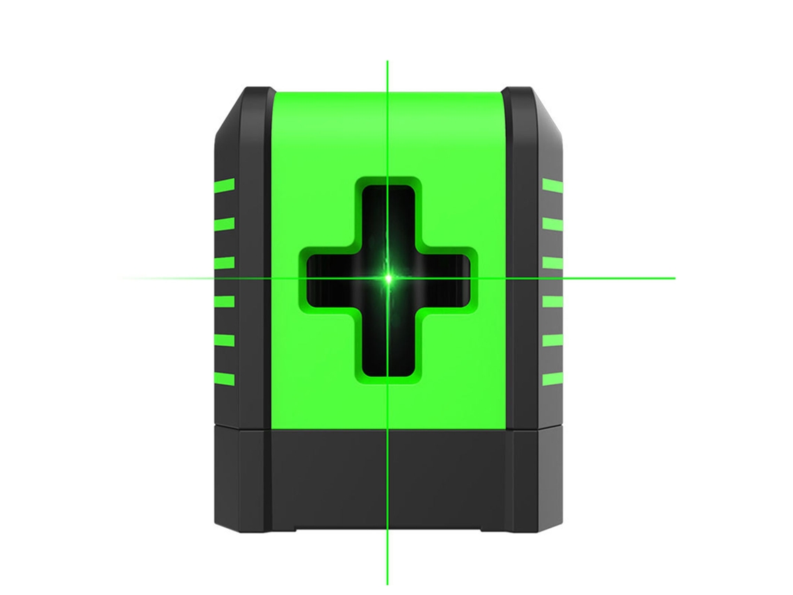 Nivel Láser Autonivelante Con Línea Cruzada, Haz Verde, Portátil Con Soporte En Forma De L.