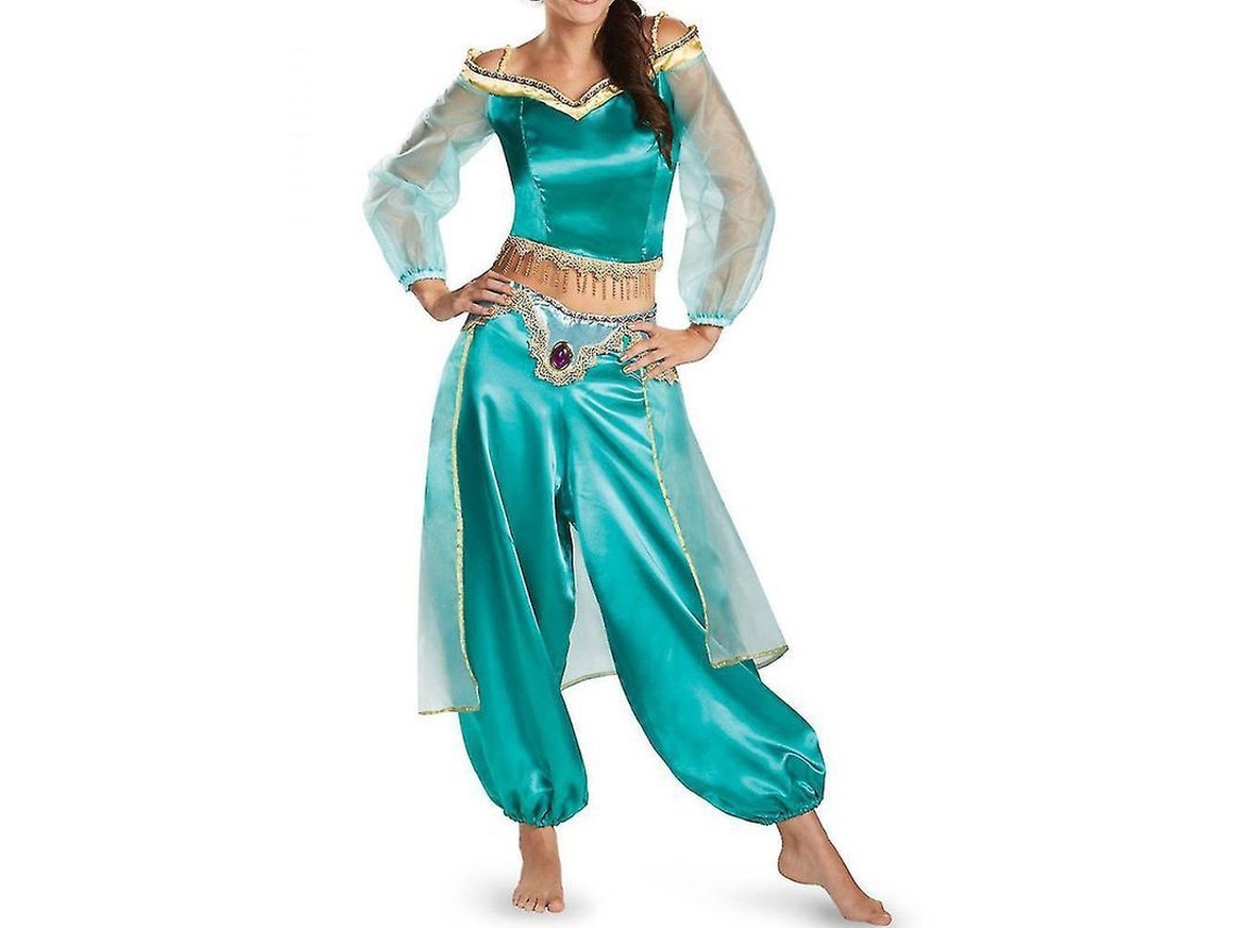 Fasst-disfraz De Princesa Jasmine Aladdin Para Mujer Traje De Halloween Carnaval Cosplay Manga Larga Pantalones Alibaba