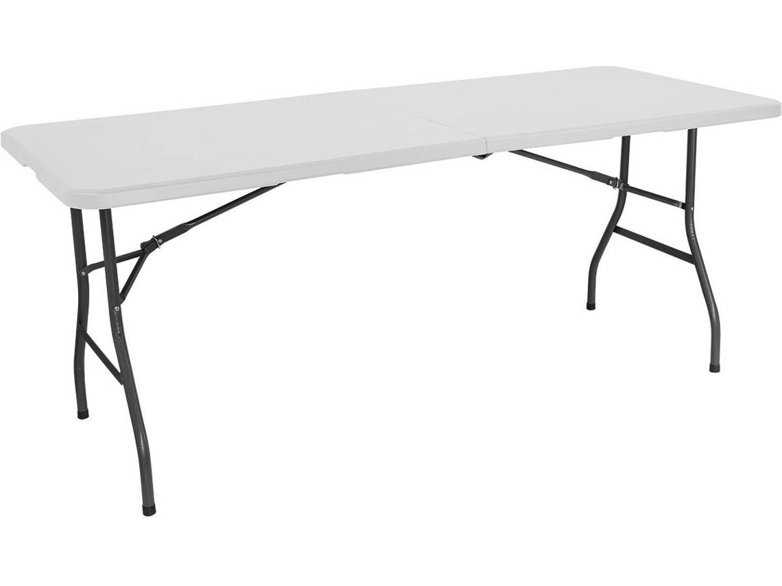 Mesa de Jardín GH91 GARDEN HOUSE GARAGE 91 Catering (Blanco - Resina y Acero - 240x74x74 cm)