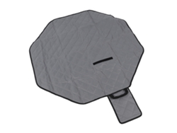 Tapete de entrenamiento para perros grande, lavable, absorbente y antifugas, color gris