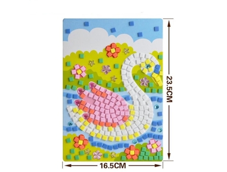 Hecho a mano 3d niños mosaico diy pegatinas de cristal arte - espuma eva juguetes educativos creativos5 SLOWMOOSE
